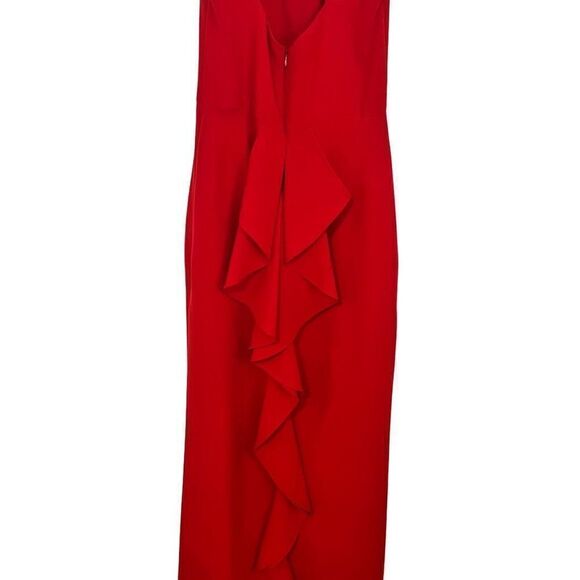 Lauren by Ralph Lauren Red Gown with Gathered Back Size 10 - Picture 4 of 8